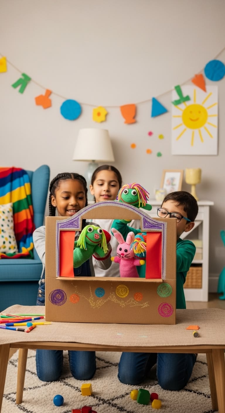 Kids learning through storytelling